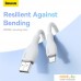 Кабель Baseus Pudding Series Fast Charging Cable 2.4A USB Type-A - Lightning (1.2 м, белый). Фото №8