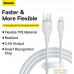 Кабель Baseus Pudding Series Fast Charging Cable 2.4A USB Type-A - Lightning (1.2 м, белый). Фото №4