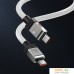 Кабель Baseus CoolPlay Series Fast Charging Data Cable 100W USB Type-C - USB Type-C (2 м, белый). Фото №1