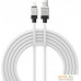 Кабель Baseus CoolPlay Series Fast Charging Data Cable 2.4A USB Type-A - Lightning (2 м, белый). Фото №9