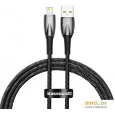 Кабель Baseus Glimmer Series Fast Charging Data Cable USB Type-A - Lightning 2.4A CADH000201 (1 м, черный)