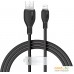 Кабель Baseus Pudding Series Fast Charging Cable 2.4A USB Type-A - Lightning (1.2 м, черный). Фото №10