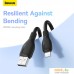 Кабель Baseus Pudding Series Fast Charging Cable 2.4A USB Type-A - Lightning (1.2 м, черный). Фото №6