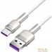 Кабель Baseus Cafule Series Metal Data Cable USB Type-A - Type-C 66W CAKF000202 (2 м, белый). Фото №2