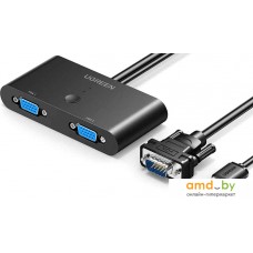 Адаптер Ugreen MM126 30711 2xVGA - VGA/USB (1 м, черный)