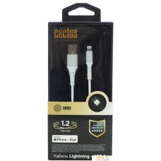 Кабель CACTUS USB Type-A - Lightning CS-LG.USB.A-1.2 (1.2 м, белый)