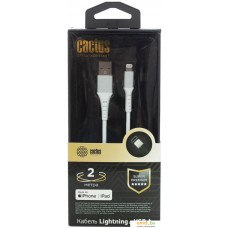 Кабель CACTUS USB Type-A - Lightning CS-LG.USB.A-2 (2 м, белый)