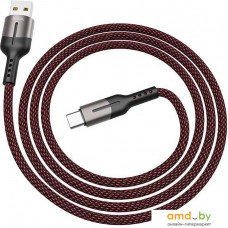 Кабель Hoco U68 Gusto USB Type-C (черный/красный)