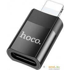 Адаптер Hoco UA17 Lightning - USB Type-C (черный)