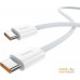 Кабель Baseus Superior Series 2 Fast Charging Data Cable 100W USB Type-C - USB Type-C (1 м, белый). Фото №2