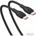 Кабель Baseus Pudding Series Fast Charging Cable 100W USB Type-C - USB Type-C (2 м, черный). Фото №16