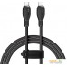 Кабель Baseus Pudding Series Fast Charging Cable 100W USB Type-C - USB Type-C (1.2 м, черный). Фото №10