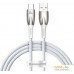 Кабель Baseus Glimmer Series Fast Charging Data Cable USB Type-A - Type-C 100W CADH000402 (1 м, белый). Фото №1