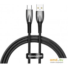 Кабель Baseus Glimmer Series Fast Charging Data Cable USB Type-A - Type-C 100W CADH000401 (1 м, черный)