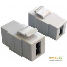 Коннектор Lanmaster LAN-OK-USB20-AA/V-WH