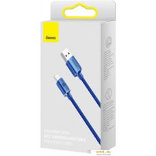 Кабель Baseus Crystal Shine USB Type-A - USB Type-C (1.2 м, синий)