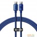 Кабель Baseus Crystal Shine USB Type-C - USB Type-C (2 м , синий). Фото №19