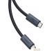 Кабель Baseus Flash Series 2 USB4 Full Featured Data Cable 240W USB Type-C - USB Type-C (1 м, черный). Фото №3