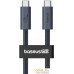 Кабель Baseus Flash Series 2 USB4 Full Featured Data Cable 240W USB Type-C - USB Type-C (1 м, черный). Фото №5