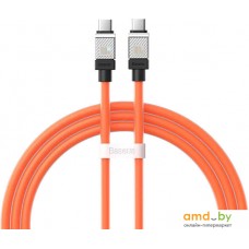 Кабель Baseus CoolPlay Series Fast Charging Data Cable 100W USB Type-C - USB Type-C (1 м, оранжевый)