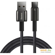 Кабель Baseus Tungsten Gold USB Type-A - USB Type-C (2 м, черный)