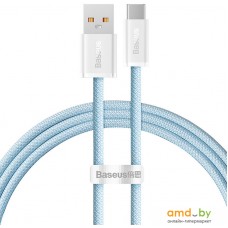 Кабель Baseus Dynamic Series USB Type-A - USB Type-C (1 м, голубой)