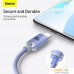 Кабель Baseus Crystal Shine USB Type-A - USB Type-C (1.2 м, фиолетовый). Фото №14