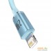 Кабель Baseus Crystal Shine USB Type-A - Lightning (1.2 м, голубой). Фото №3