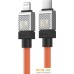 Кабель Baseus CoolPlay Series Fast Charging Cable 20W USB Type-C - Lightning (1 м, оранжевый). Фото №6