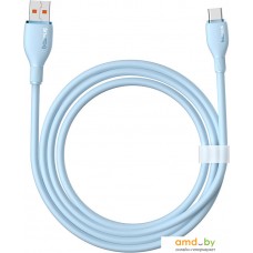 Кабель Baseus Pudding Series Fast Charging Cable 100W USB Type-C - USB Type-C (2 м, голубой)