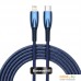 Кабель Baseus Glimmer Series USB Type-C - Lightning (2 м, синий). Фото №19