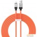 Кабель Baseus CoolPlay Series Fast Charging Data Cable 2.4A USB Type-A - Lightning (2 м, оранжевый). Фото №1