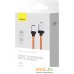 Кабель Baseus CoolPlay Series Fast Charging Data Cable 2.4A USB Type-A - Lightning (1 м, оранжевый). Фото №6