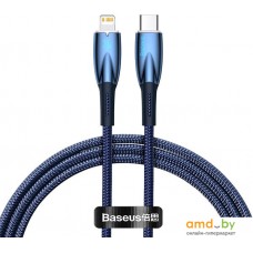 Кабель Baseus Glimmer Series Fast Charging Data Cable Type-C - Lightning 20W CADH000003 (1 м, синий)