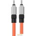 Кабель Baseus CoolPlay Series USB Type-C - USB Type-C (2 м, оранжевый). Фото №3