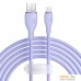 Кабель Baseus Pudding Series Fast Charging Cable 2.4A USB Type-A - Lightning (1.2 м, фиолетовый). Фото №17