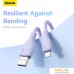 Кабель Baseus Pudding Series Fast Charging Cable 2.4A USB Type-A - Lightning (1.2 м, фиолетовый). Фото №6