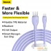 Кабель Baseus Pudding Series Fast Charging Cable 2.4A USB Type-A - Lightning (1.2 м, фиолетовый). Фото №2