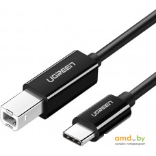 Кабель Ugreen US241 80811 USB Type-B - USB Type-C (1 м, черный)