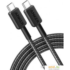 Кабель Anker PowerLine 322 USB Type-C - USB Type-C A81F5G11 (0.9 м, черный)