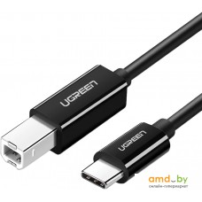 Кабель Ugreen US241 50446 USB Type-B - USB Type-C (2 м, черный)