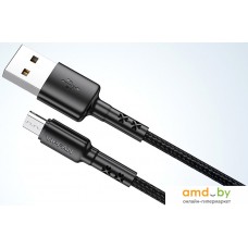 Кабель Vipfan X02 USB Type-A - microUSB (1.2 м, черный)