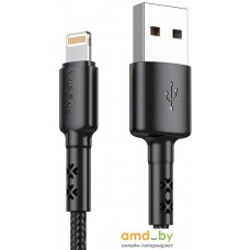 Кабель Vipfan X02 USB Type-A - Lightning (1.2 м, черный)