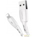 Кабель Vipfan X05 USB Type-A - Lightning (2 м, белый). Фото №1