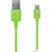 Кабель PrimeLine USB - micro USB 7217 (зеленый). Фото №1