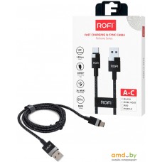 Кабель Rofi Perfume USB-A - USB-C (черный)