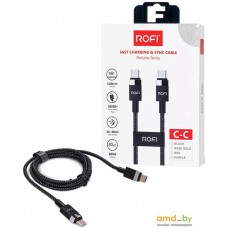 Кабель Rofi Perfume USB-C - USB-C (черный)