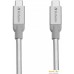 Кабель Verbatim USB-C – USB-C 30 см (серебристый) 48867. Фото №2