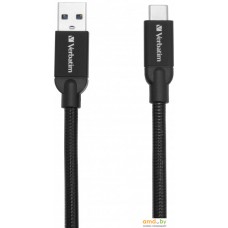 Кабель Verbatim USB-C – USB-A 1 м (черный) 48871