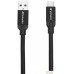 Кабель Verbatim USB-C – USB-A 1 м (черный) 48871. Фото №1